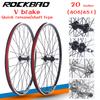 ROCKBAO Горный велосипед 20-дюймовое колесо V-brake Комплект колес 406/451 Поворотный тип Кассета 2 подшипника 100x135 мм 6/10 скоростей Колесо для велосипеда