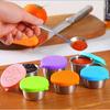 1 Set 40ml Sauce Cup with Silicone Lid Good Sealing Leakproof Outdoor Picnic Portable Salad Dressing Container Daily Use