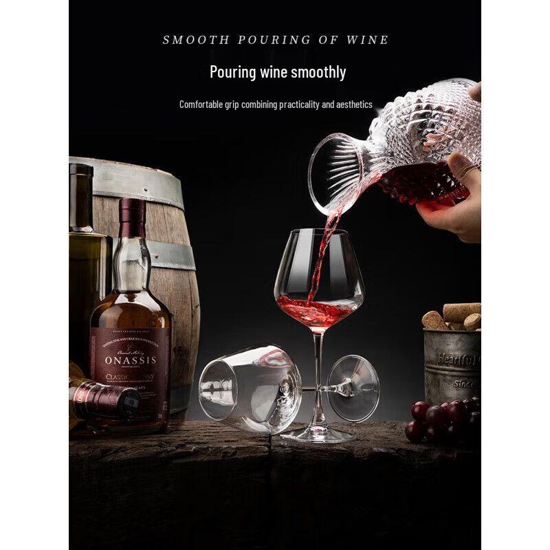 Роскошный набор хрустальных бокалов для бордового вина