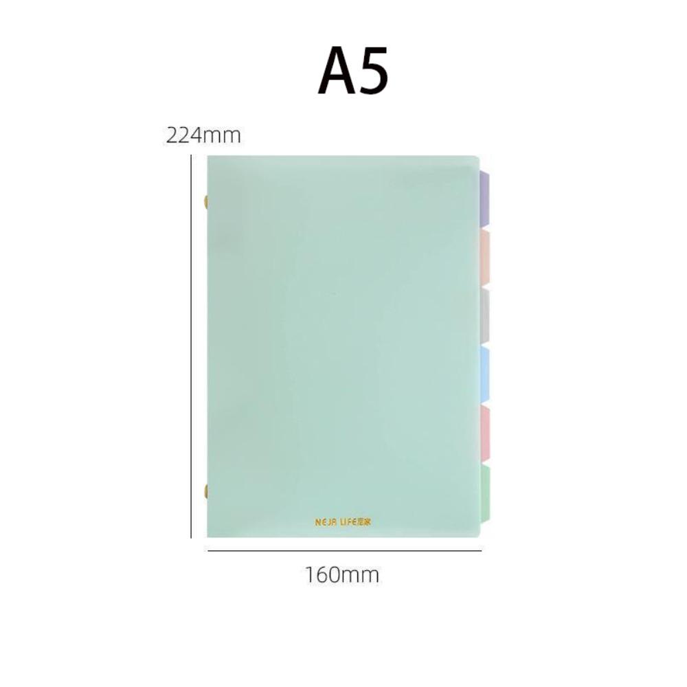 A5/B5 Color Binder Notebook Soft Student Notebooks New Student Stationery