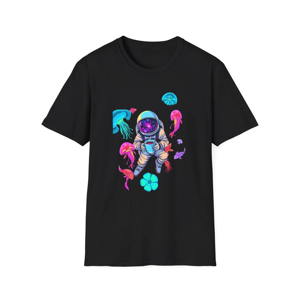 Cosmic Astronaut Tee, Unique Graphic T-Shirt, Space Lover Gift, Casual