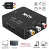 HDMI 2AV RCA/CVSB L/R Video To HDMI-compatible AV Scaler Adapter HD Video Converter Box 1080P Support NTSC PAL YSL