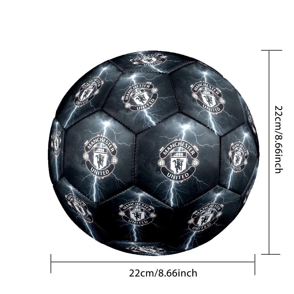 Manchester Crest Size 5 Football Machine-Stitched Indoor/Outdoor Training and Matches Perfect Commemorative Gift for Soccer Lovers