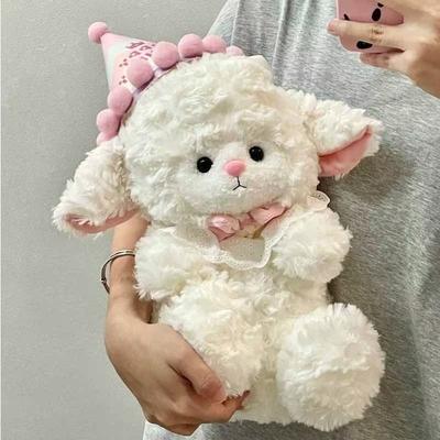 Девочка принцесса ягненок плюшевая кукла милая креативная кукла розовая кукла ягненок подарить девочке подарок на день рождения девушке