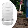 Soil Sifter Gardening Sifting Screen Pan,Stainless Steel,Riddle,Soil Sieve Set Garden for