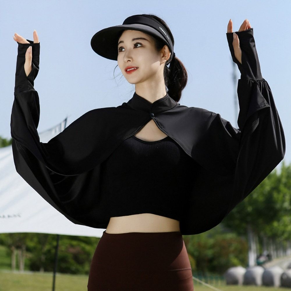 Sun Protection Summer Arm Sleeves Long Sleeve Sunshade Cloak Fashion Driving Sleeves Fishing