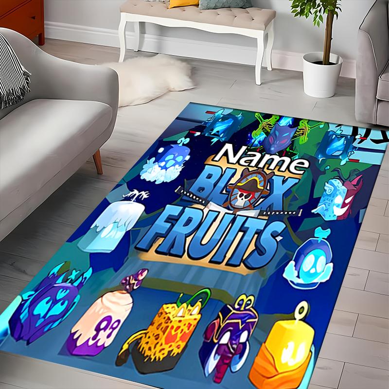 Custom personalization Game Blox Fruits Area Rug - Perfect For Kitchen, Bathroom,Laundry Room Decor Large Size Available,Gift All Seasons