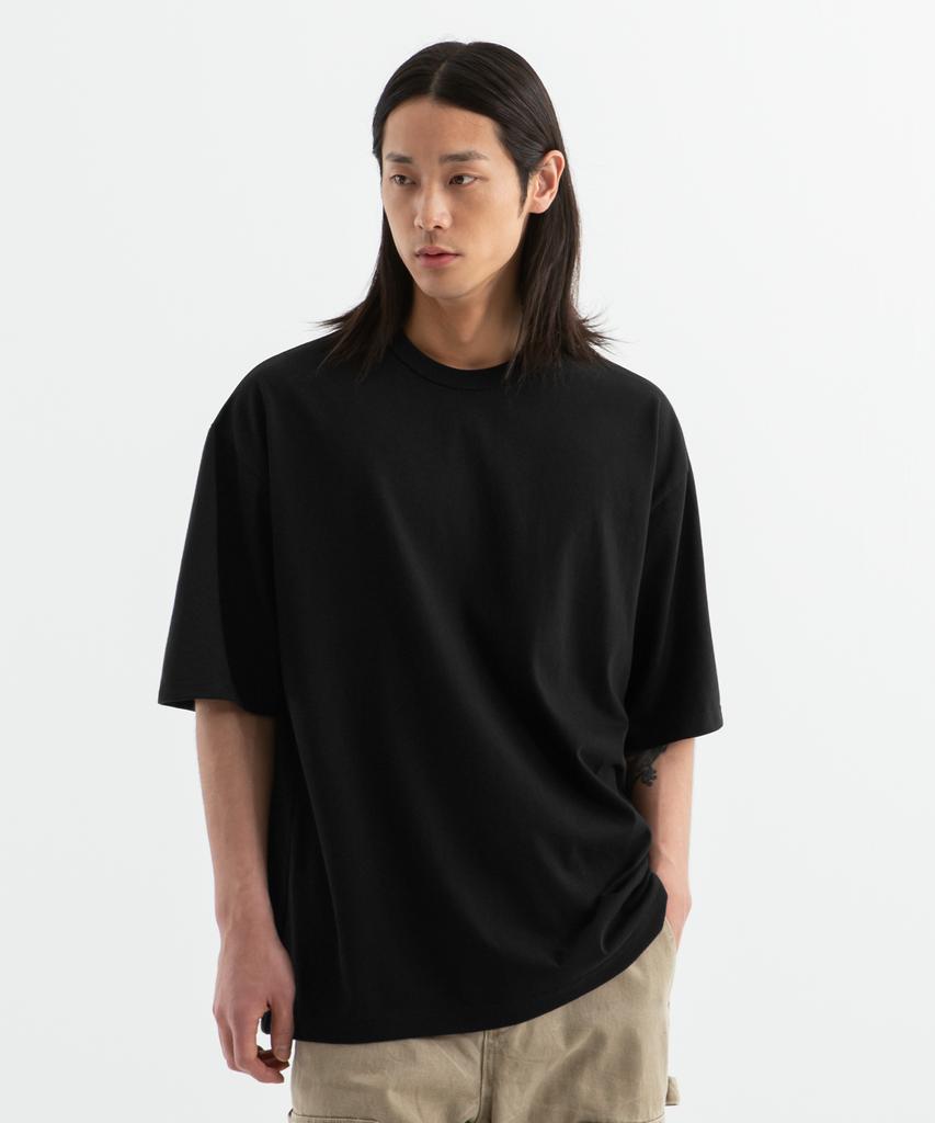 BRENSON Achromatic_ Oversized Short Sleeve T-Shirt ( 2 Colors )