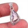 Natural Ametrine Gemstone Handmade 925 Solid Sterling Silver Pendant 1.25" u8I89