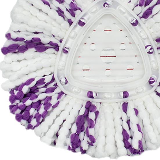 Mop Replacement Heads for Vileda for O-Cedar Easywring Washable Microfiber Spin Refills Easy Cleaning Triangular Disc Compatible with Spin Mops