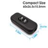 Inline Cord Switch 2 Pack, AC 250V 6A On/Off Lamp Control Appliance Switch Rocker for Table Lamp Desk Bed LED Lights, Black