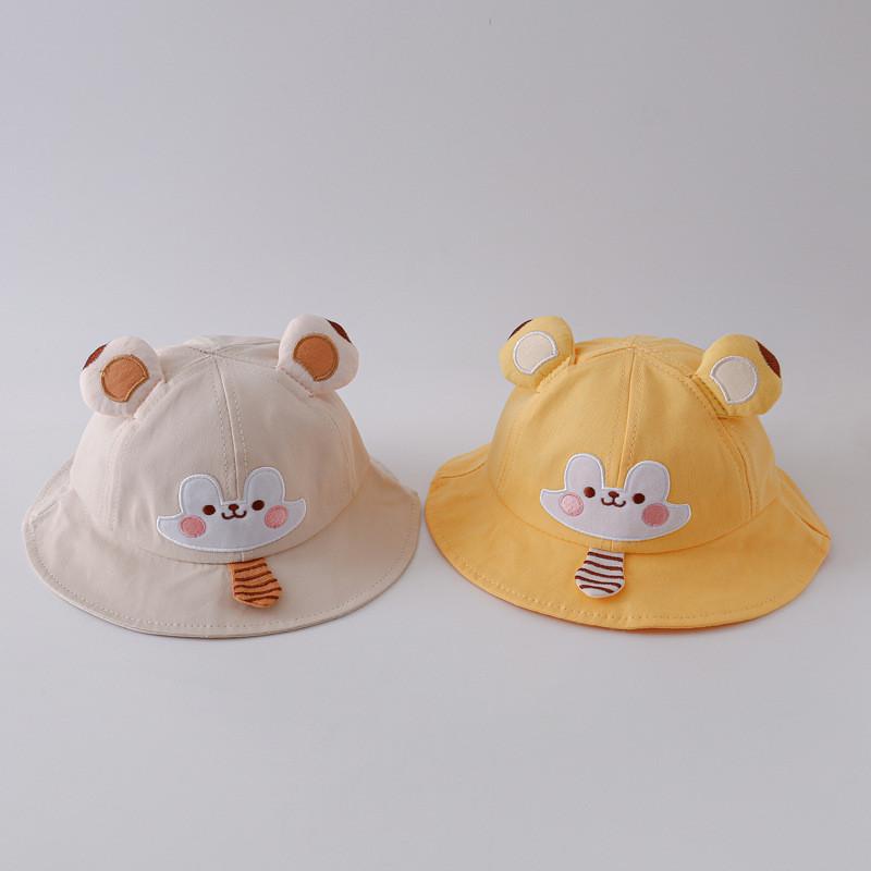 Cute Cartoon Tie Fisherman Hat For Baby Boys Girls Sun Protection Spring Summer
