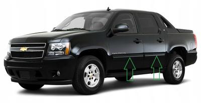 Chevy Avalanche 2007-2013 - Хромированные планки, хромированные боковые двери