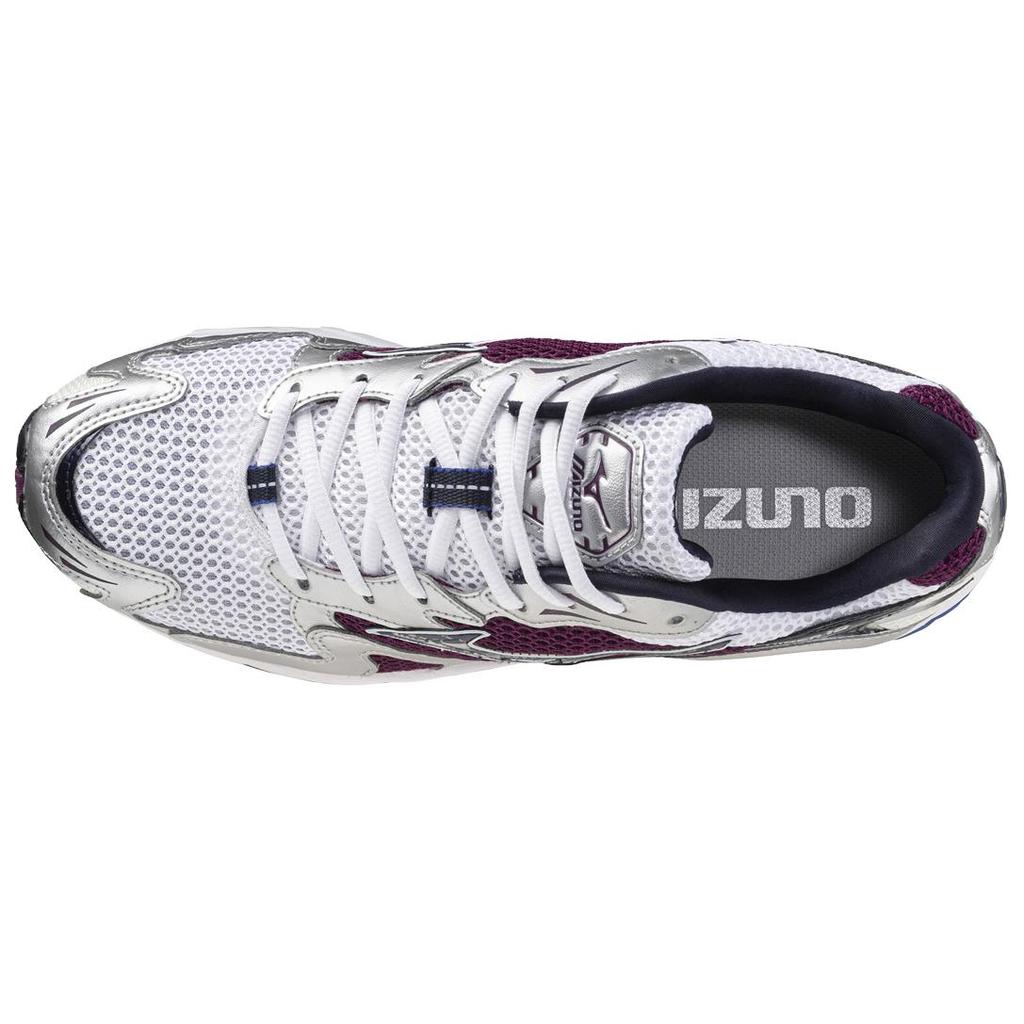 Mizuno Кроссовки Wave Rider 10 Бело-фиолетовые Унисекс D1GA210414