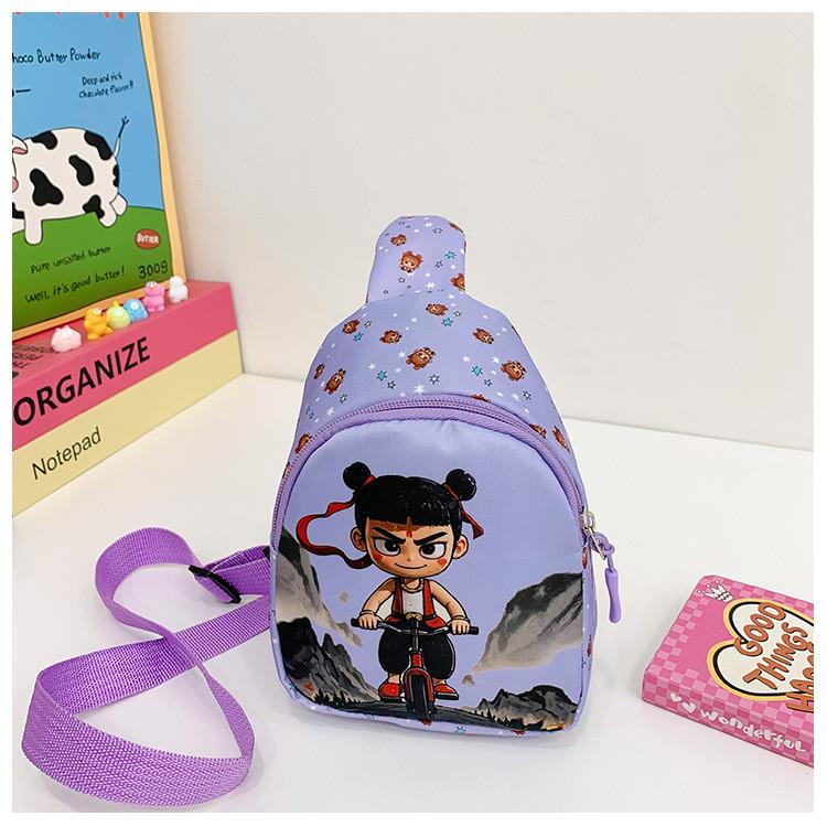 Нэчжа 2 Детская Мода Мультяшная Сумка Через Плечо Полиэстер Материал Прогулка Школа