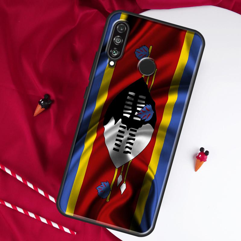 Swaziland Flag For Huawei Nova 10 SE 9 5T 12s 12i 11i Y91 Y90 Y60 Y70 Y72 Y61 P20 P30 P40 Lite P60 Pro Case