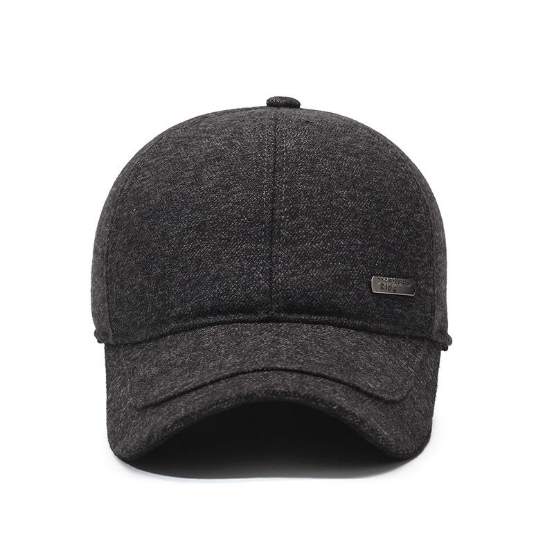 Бархатная толстая защитная ухо теплая утепленная бейсболка осенне-зимняя мужская кепка для среднего возраста