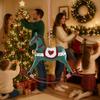 Iron Rocking Horse Pendant DIY Christmas Ornaments Atmosphere Decor Horse Hanging  Children's Room