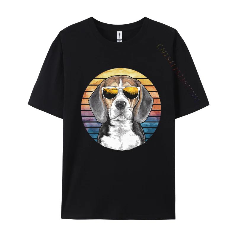 Beagle In Sunglasses Tshirt TShirts For Men Tee Shirt O Neck Pure Cotton T Shirts Tops Tees Top Quality