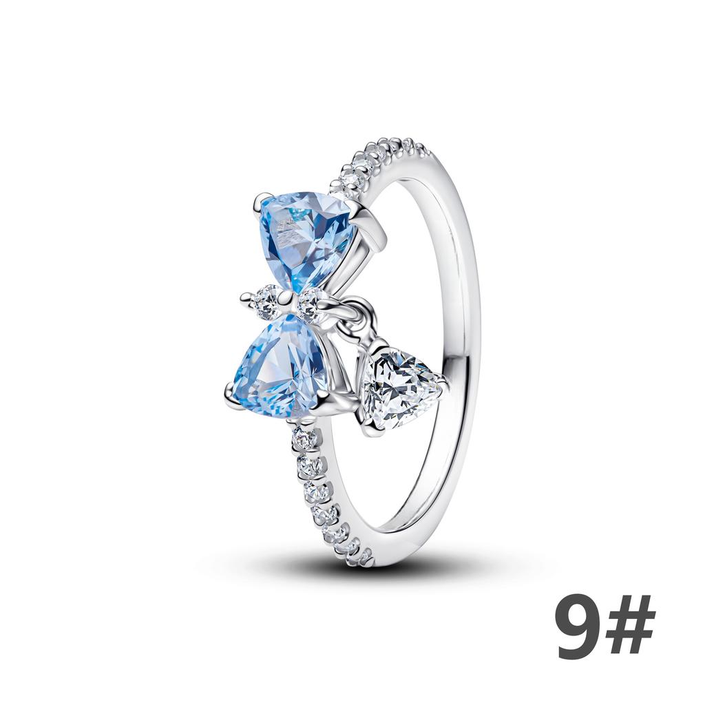 925 Silver Luxury Golden Sexy Butterfly Stud Earrings Rings Heart Bow Style Bracelet Pendant Necklace Flower Woman Fine Jewelry