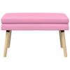 Double Layer Bench Pink 80 x 40 x 47 cm Fabric