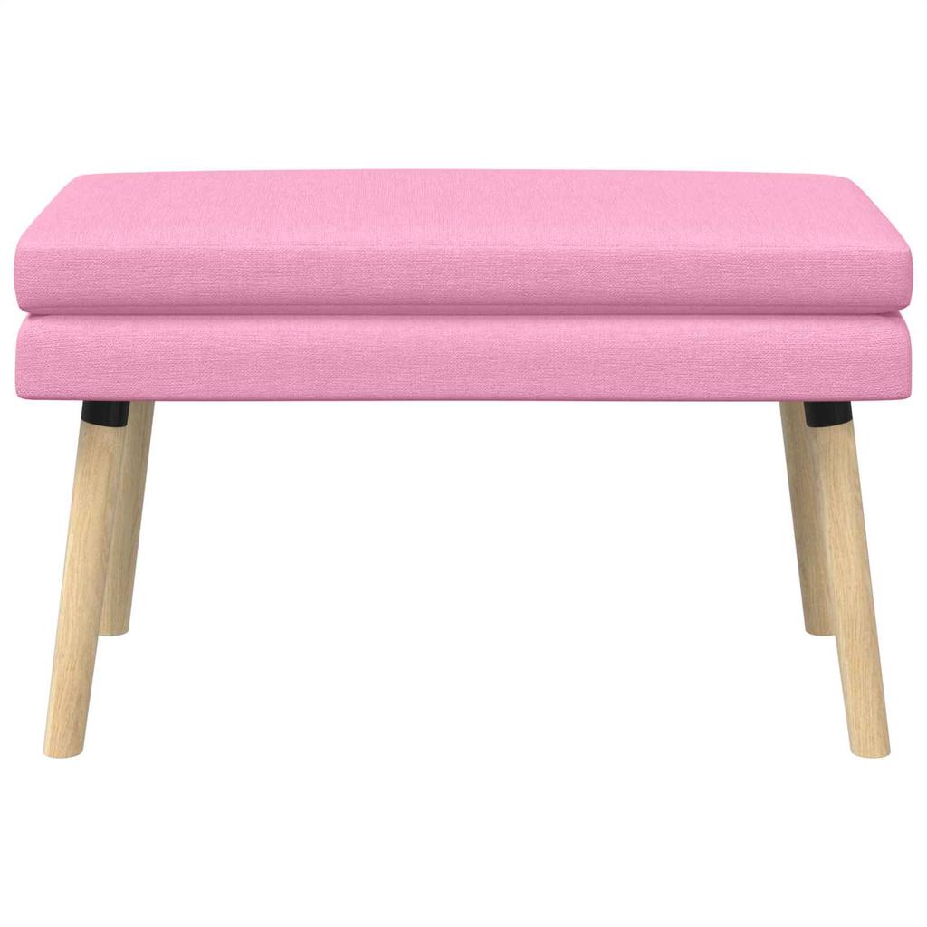 Double Layer Bench Pink 80 x 40 x 47 cm Fabric