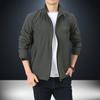 Spring and Autumn New Elastic Jacket Men's Casual Fashion Four-Sided Elastic Jacket Windbreaker Stand-up Jacket