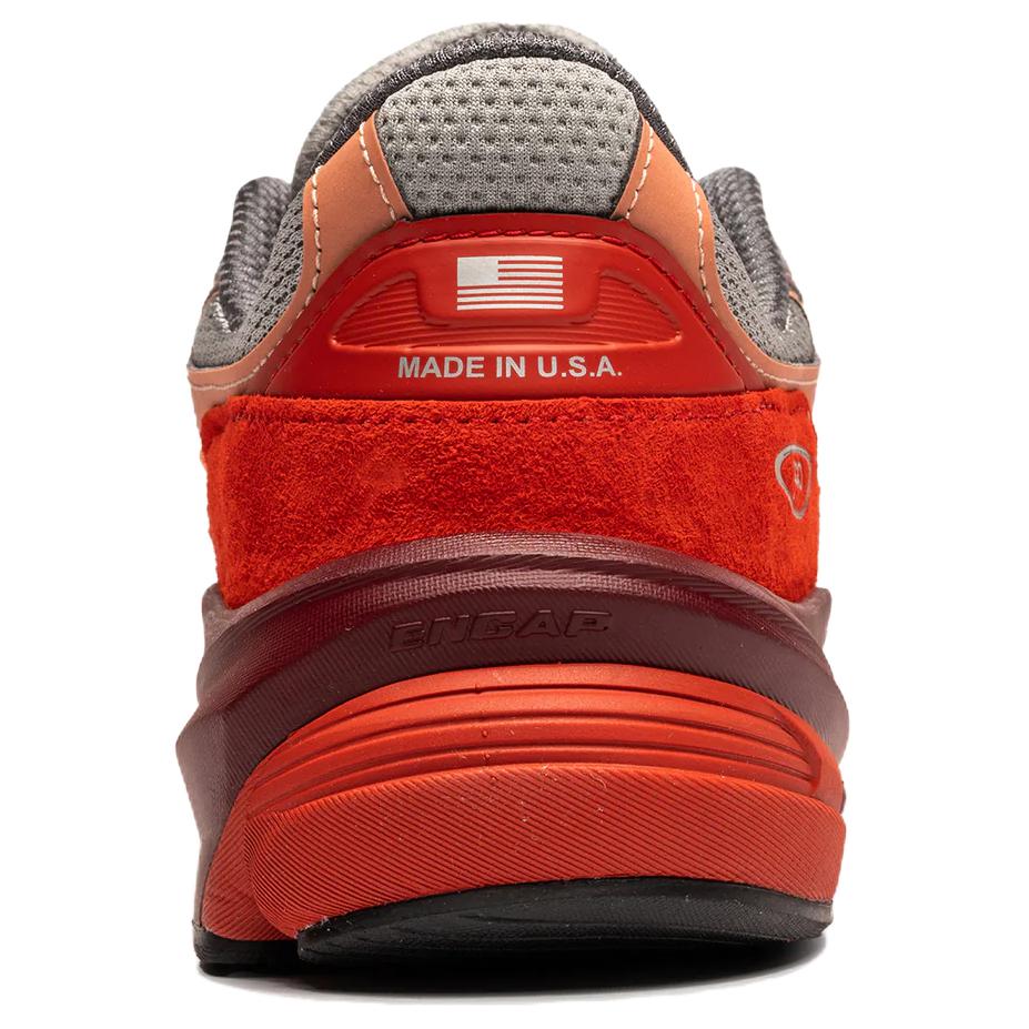 Teddy Santis x New Balance 990v6 Сделано в США Community Pack - Красные Мужские Кроссовки Расплавленная Лава Монарх Бургунди Шиферно-Серый U990RT6