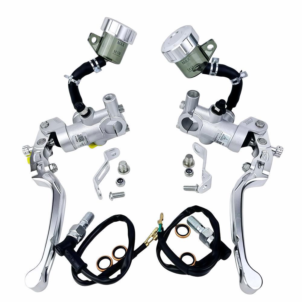 15mm Piston Motorcycle Foldable Clutch Brake Lever Anti-Drop CNC Aluminum Adjustable Universal Modification Accessories Upgrade