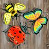 3D Реалистичные Насекомые Металлическое Искусство Железная Бабочка Медоносные Пчелы Божьи Коровки Украшения Деликатные Дома Офис Декор Подарок