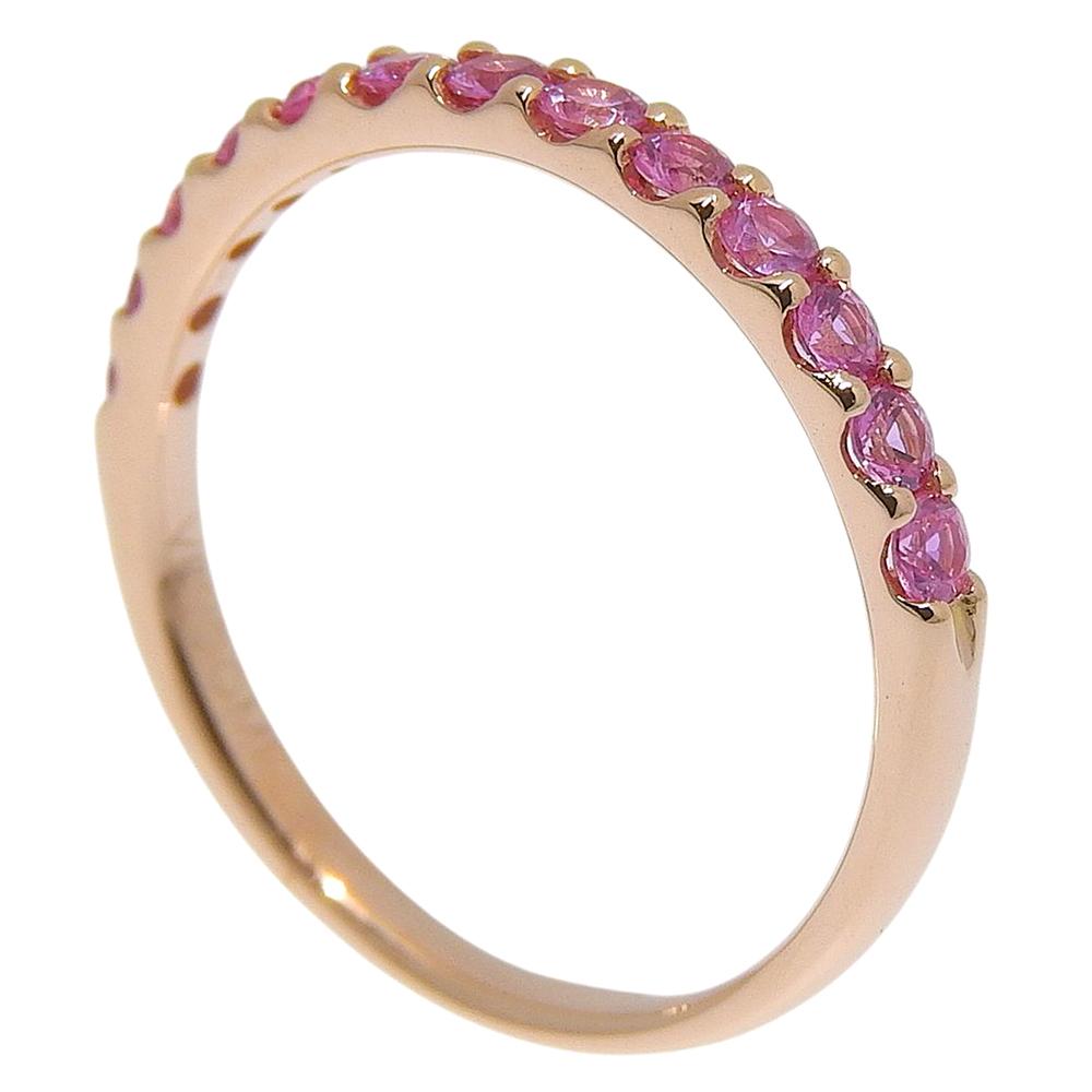 VENDOME Half eternity Ring K18 yellow gold #5.8(US Size) 1.7g Women Used