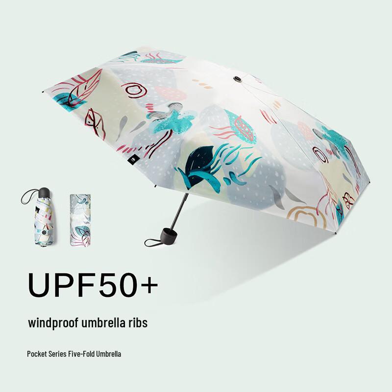 Beneunder Sun Protection Set: Pocket Umbrella & Portable Fan