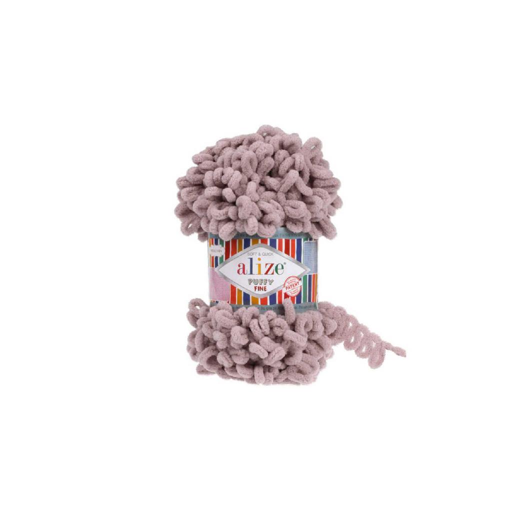Пряжа для вязания черными пальцами Puffy Fine 60, 100 гр.