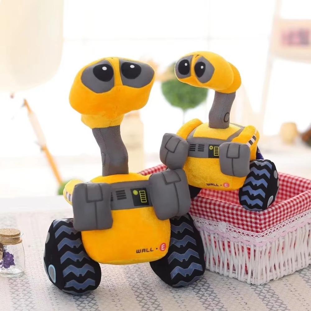 Большая плюшевая игрушка WALL-E Мультяшный яркий робот Плюшевые игрушки Набитые куклы из фильмов и аниме Подушка для дивана и кровати Домашний декор Подарки на день рождения