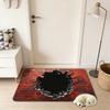 Коврик для пола 3D оптическая иллюзия Нескользящий ковер с противоскользящей основой Кристаллический вельвет