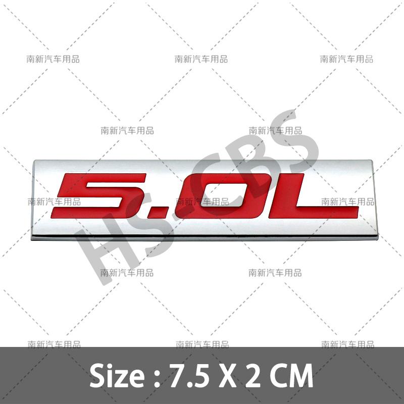 fsbn3 3D Metal 4.0L 4.6L 4.7L 5.0L 5.3L 5.7L Car Rear Trunk Emblem Badge For Jepp Dodge Volvo Ford Cadillac Chevrolet Honda Toyota