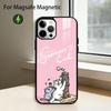 Чехол для телефона S-Simons And C-Cats для iPhone17,16,15,14,13,12,11 Plus,Pro Магнитный с беспроводной зарядкой Magsafe