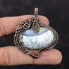 Dendrite Opal Pendant Copper Wire Wrapped Pendant Gemstone Copper Jewelry Pendant For Women Gift For Him Handmade Pendant Wire Wrap Jewelry