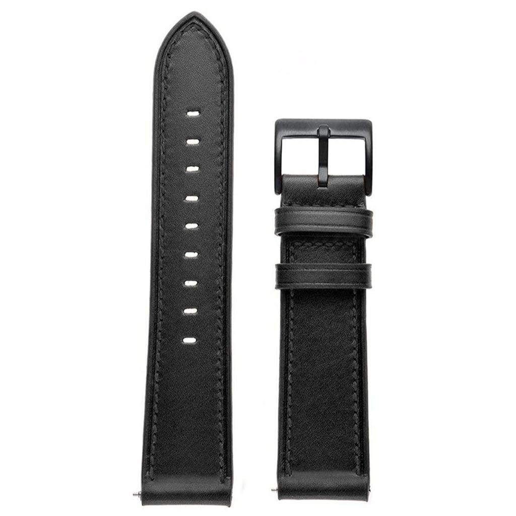 20mm Solid Color Stitching Watch Band for Garmin Venu 2 Plus / Venu / Sq 2 / Sq Fiber Leather Strap
