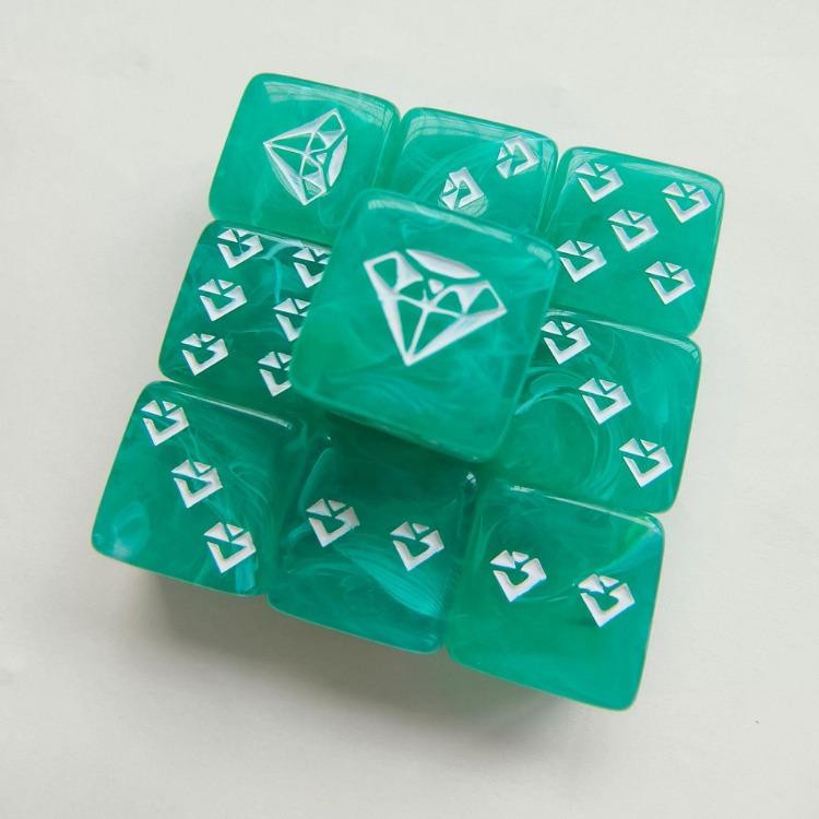 10pcs/lot D6 Dice 16mm Mixed Colours Polyhedral Dice 6-sided Entertainment Party Board Game Table Game Digital Dice for RPG DND