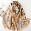 Retro Bohemian Women Viscose Scarf Big Size 88*180cm Cotton Linen Feeling Soft Shawl Tassel Hijab Wrap Summer Soft Beach