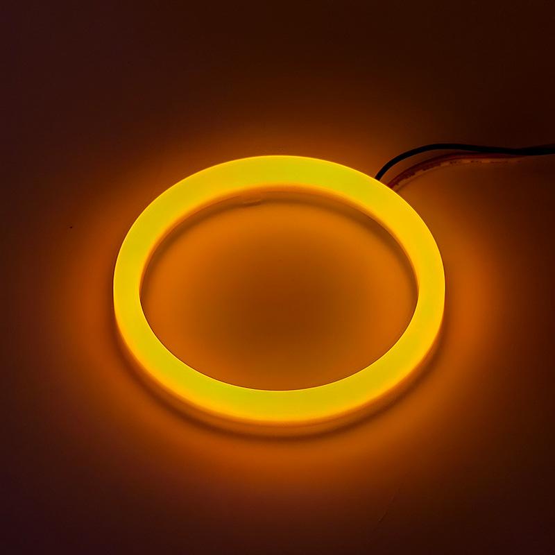 1pair Eyes Angel Cob 930v With Cover Halo Rings Cotton Lights For Led Car Motorcycle Headlights Fog Lamps 60 70 80 90 100 120mm
