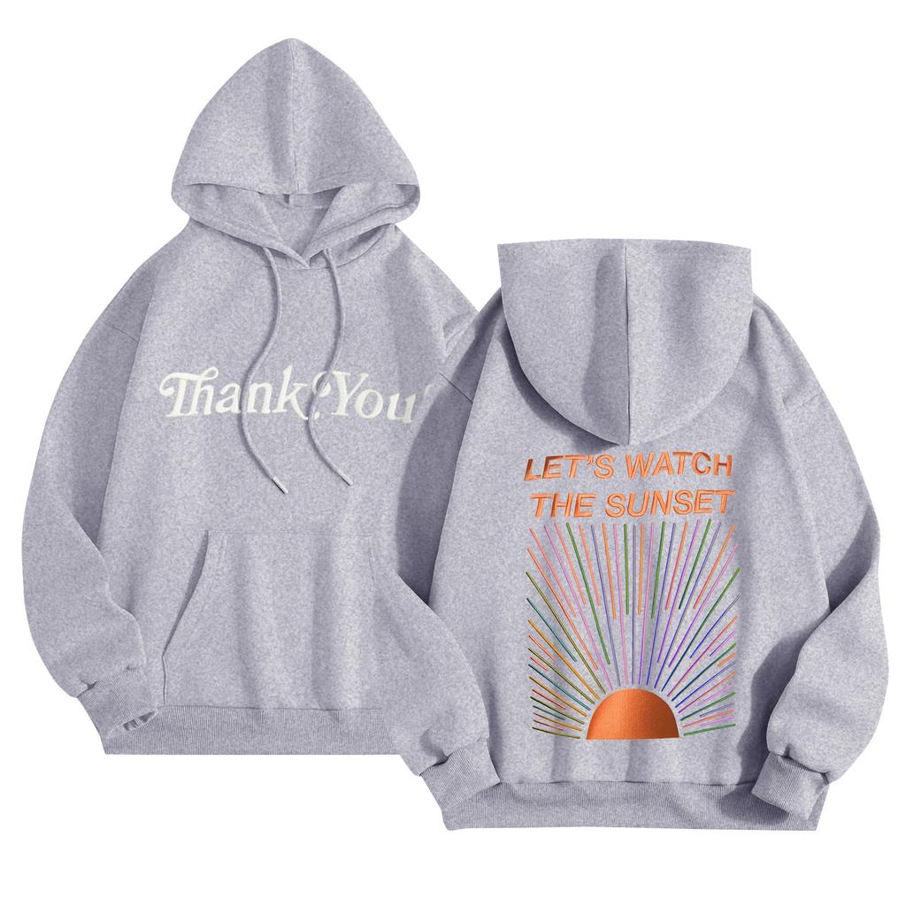 Женская повседневная удобная плюшевая кофта с длинным рукавом и свободным воротом с принтом