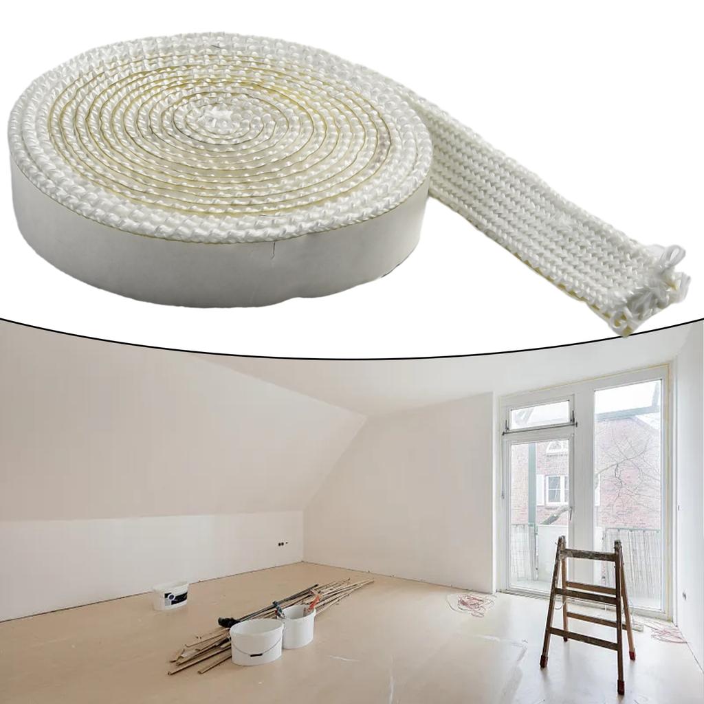 Strip Gasket Fiberglass Seal Replacement Door Seal Double-sided Fireplaces High Temperature Length 300CM Oven Part