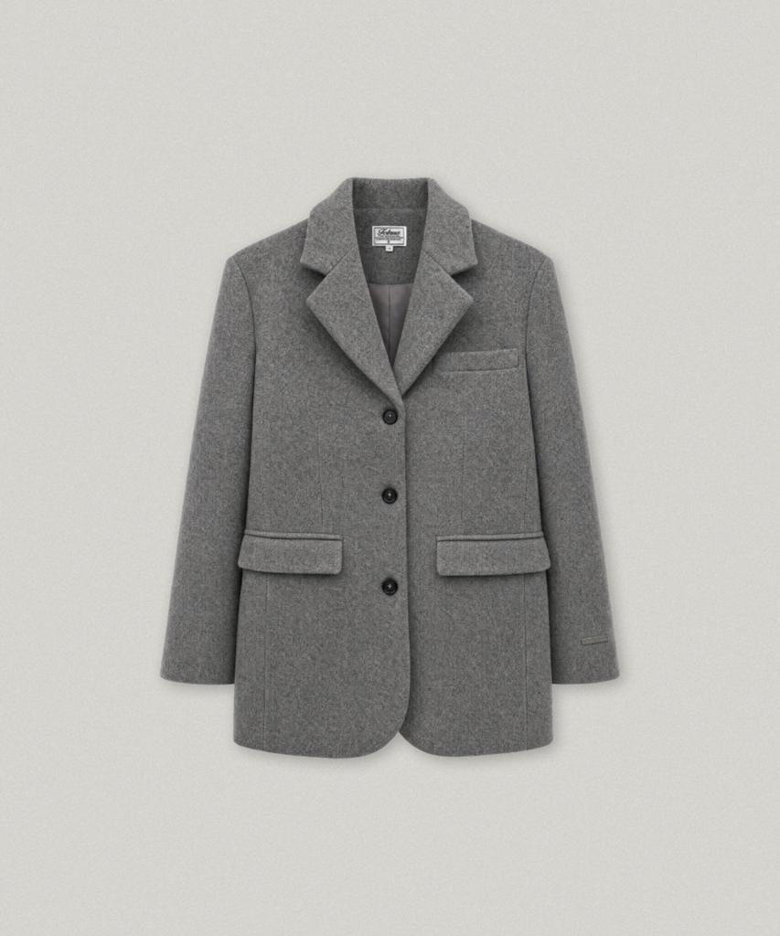 FOLNUA Laine Wool Single Jacket (Gray)