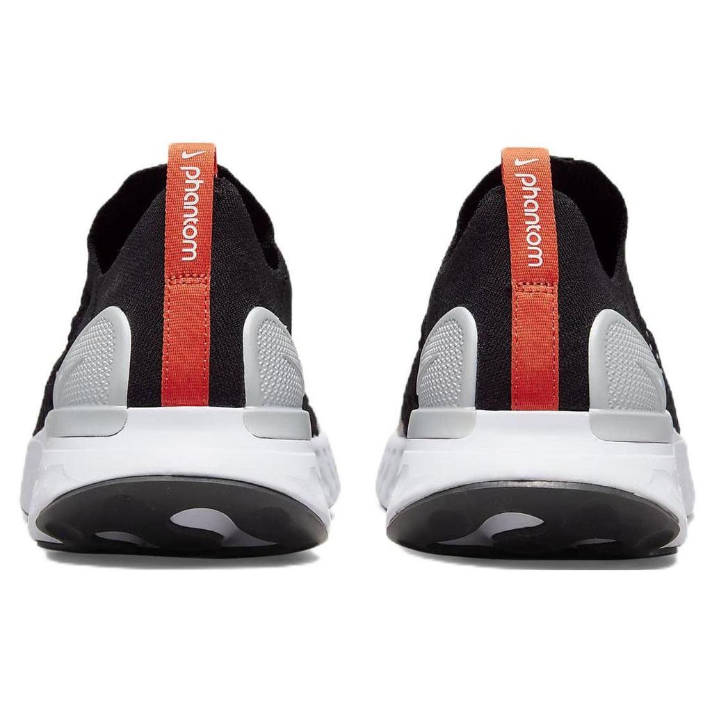 Nike React Phantom Run Flyknit 2 Black Team Orange Men DQ7647-001