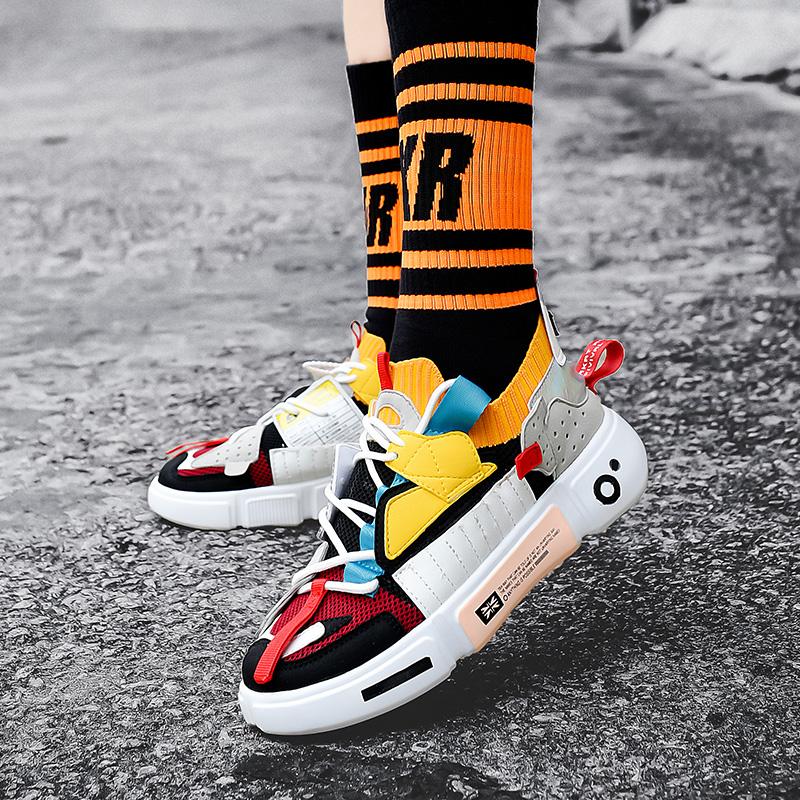 Кроссовки в стиле ретро для пары, модная обувь, повседневные кроссовки на плоской подошве, летние удобные и дышащие туфли со шнуровкой