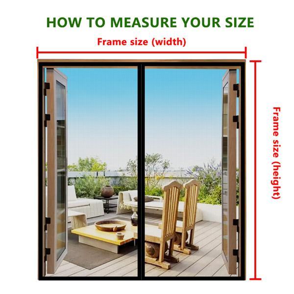 2027 2026 New Large Size Magnetic Mosquito Net Summer Anti Bug Fly Door Curtains Mesh Automatic Closing Door Screen Magic Mesh Kitchen Screen
