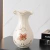 Ваза Керамическая ваза Европейская классическая ваза Домашняя гостиница Цветочная композиция Модный орнамент Ваза
