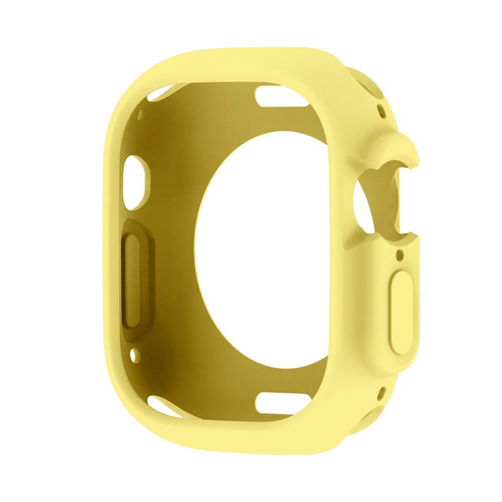 Полый силиконовый чехол, защитная пленка для экрана, защитная рамка для умных часов Apple Watch Ultra 49 мм